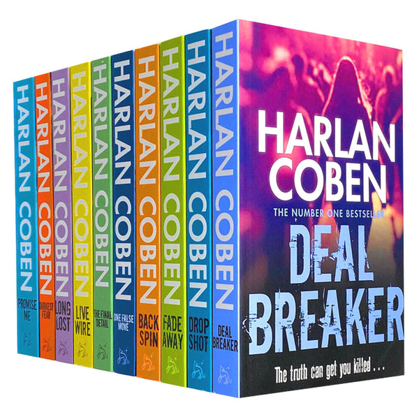 Harlan Coben Myron Bolitar Series Collection 1-10 Books Set, Deal Breaker, Drop Shot...