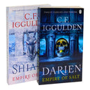 C.F Iggulden 2 Book Set Collection Empire of Salt Series, Shiang, Darien...