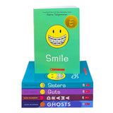 Raina Telgemeier Graphic Novels 5-Book Set – Smile, Drama, Sisters, Ghosts, Guts | Kids' Fiction, Humor, Emotions, Comic Books & Young Readers Series