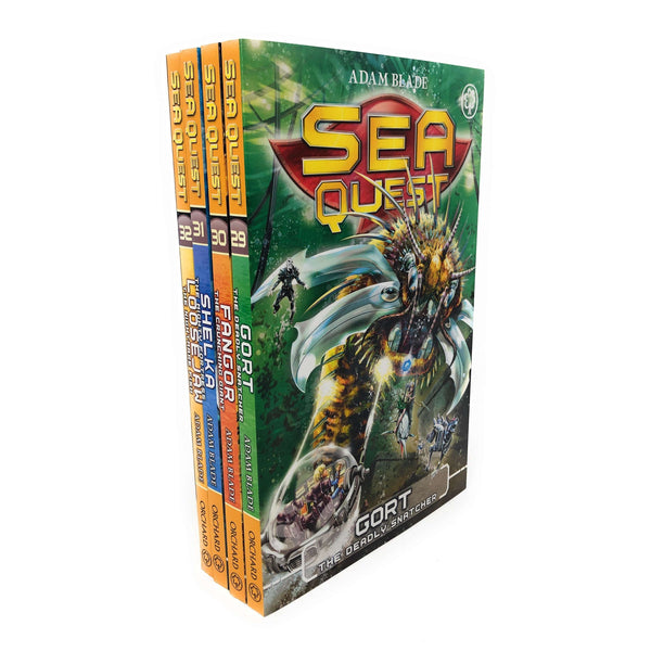 Sea Quest Collection Adam Blade 4 Books Set Series 8 Pack Inc Gort, Gangor