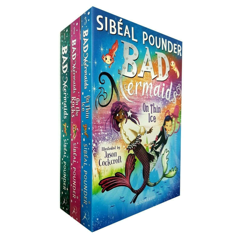 Sibeal Pounder Bad Mermaids 3 Books Set Collection On Thin Ice, On the Rocks