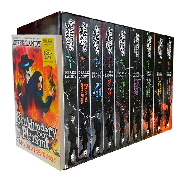 Skulduggery Pleasant x 10 Derek Landy Books Box Set Collection Inc World Book Day 2021