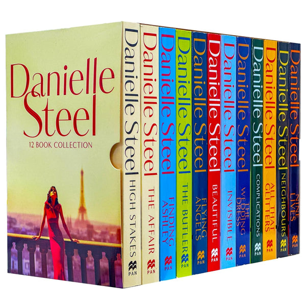 Danielle Steel Collection 12 Books Box Set (The Wedding Dress, All That Glitters, Neighbours, Nine Lives, Complications, Invisible, High Stakes, The Affair, Finding Ashley, The Butler & MORE!