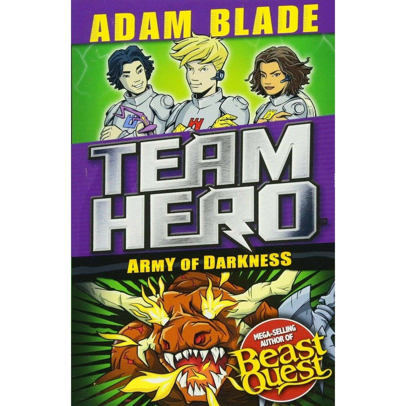 Team hero series 3 Shadow Stallion 4 books Collection set by Adam blade