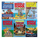 Treasure Hunters Middle School Series 1-6 Books Collection Set James Patterson