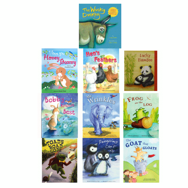 The Wonkey Donkey Alligator 10 Book Set Flat Picture Books Collection