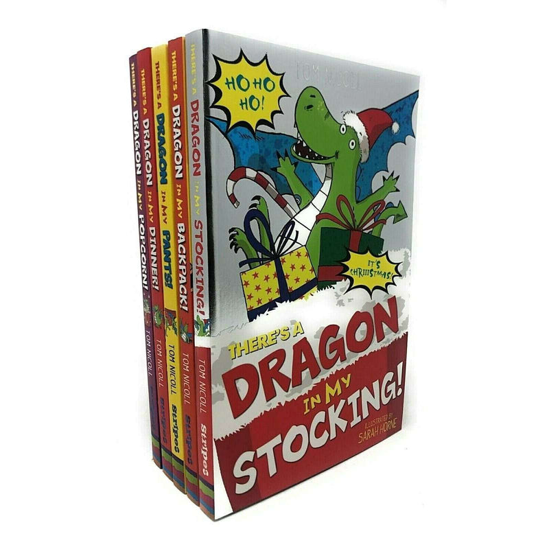 There's A Dragon In My 5 Book Set Collection By Tom Nicoll Inc Popcorn, Pants