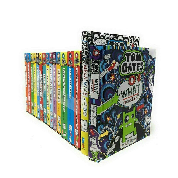 Tom Gates Liz Pichon 16 Books Collection Set Mega Make And Do, What Monster?