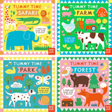Tummy Time Collection 4 Books Set by Louise Lockhart (Safari, Farm, Park & Forest) | Board Book