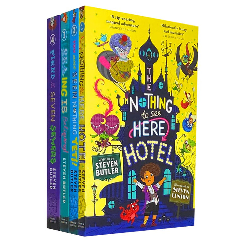 Nothing to see Here Hotel collection 4 Books set by Steven Butler