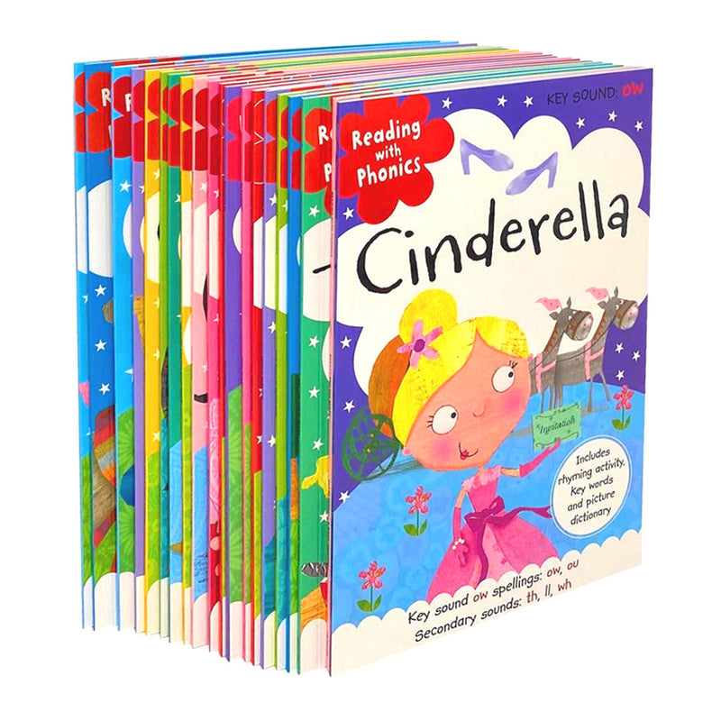 Fairy tale Collection Reading with Phonics 20 Books Box Set by Make Believe Ideas