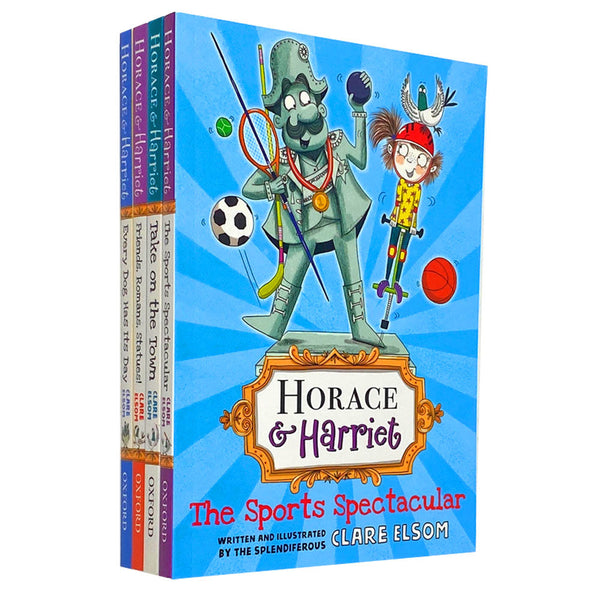 Horace & Harriet 4 Book Set Collection By Clare Elsom, Take On The Town, The Sports Spectacular...