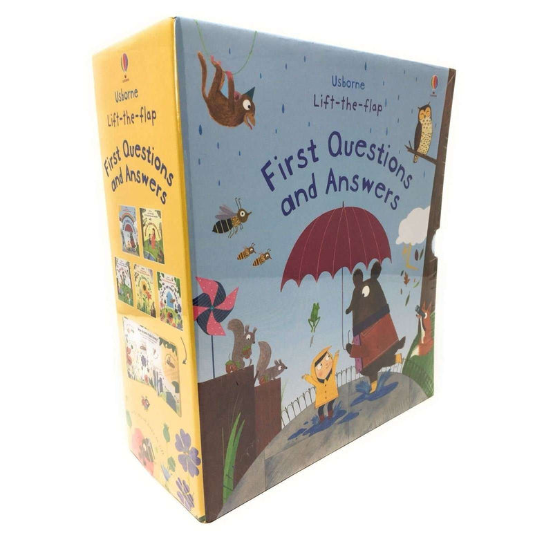 Usborne Lift the flap, First Questions and Answers 5 books box set collection