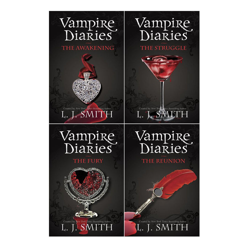 Vampire Diaries 4 Books The Awakening Collection Box Set ( Vol 1 to 4 ) by L. J Smith