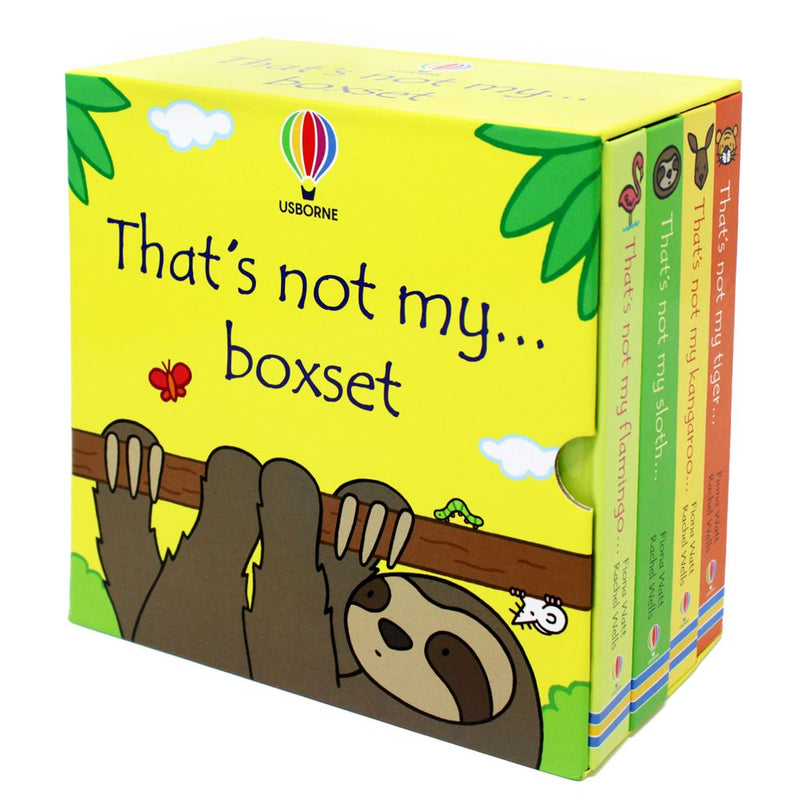 Photo of That's Not My Box Set by Fiona Watt and Rachel Wells on a White Background