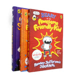 Photo of Diary of an Awesome Friendly Kid 3 Books Set by Jeff Kinney on a White Background