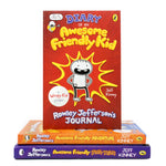 Photo of Diary of an Awesome Friendly Kid 3 Books Set by Jeff Kinney on a White Background