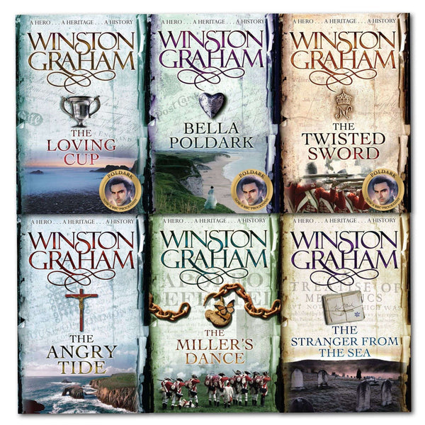 Winston Graham Poldark Series 6 Books Collection Set – Books 7 to 12, Historical Fiction, Romance, Drama, 18th Century England, Bestseller