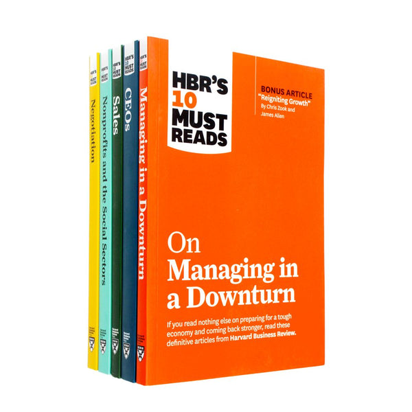 Photo of HBR's 10 Must Reads 5 Books Set on a White Background