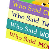 Who Said That Series Lift the Flap Touch and Feel 4 Books Collection Set