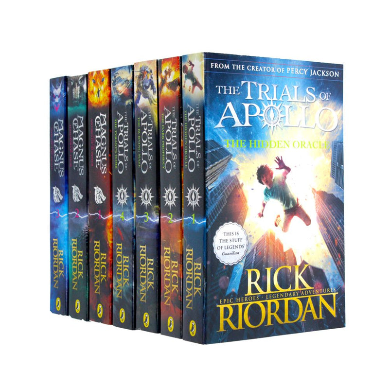 Trials of Apollo & Magnus Chase Series 7 Books Collection Box Set by Rick Riordan