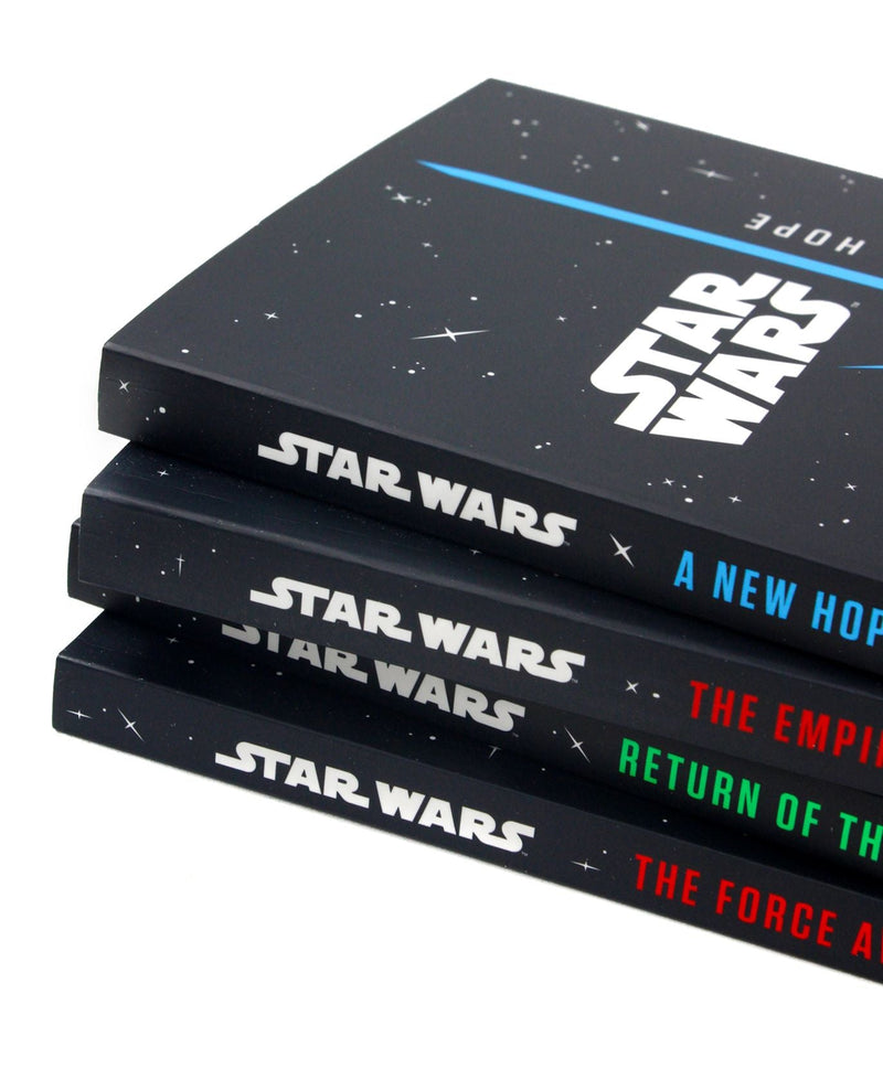 Star Wars 4 Books Set Junior Novel Collection - New Hope, Jedi, Empire, Force