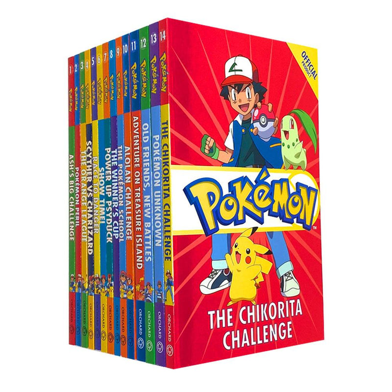 Pokemon Adventures Ultimate Collection Series Books 1 -14 Set Show Time, Pokemon