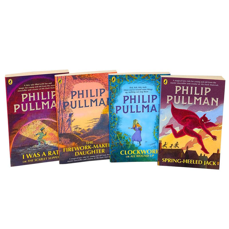 Philip Pullman 4 Books Set, The Firework Makers Daughter, Clockwork...