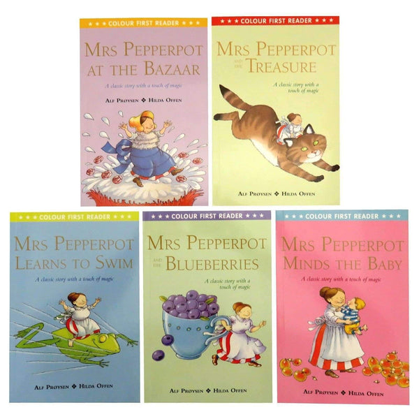 Alf Proysen 5 Books Set Collection Pack Mrs Pepperpot's Treasure, Bazaar ...