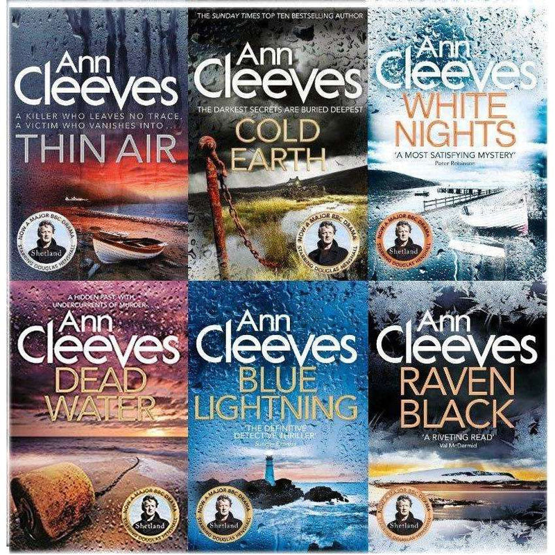 Ann Cleeves Shetland Series Collection Set 6 Books (Book 1-6) Bundle Pack