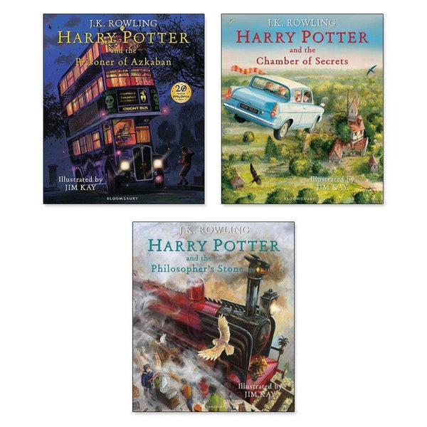 Harry Potter The Illustrated collection J K Rowling 3 books classics