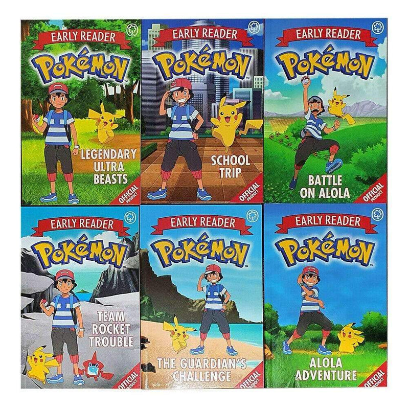 The Official Pokémon Early Reader 6 Books Box Set Collection